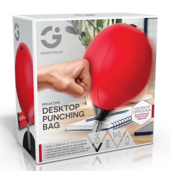 SmartGear Red Desktop Punching Bag - Picture 1 of 9